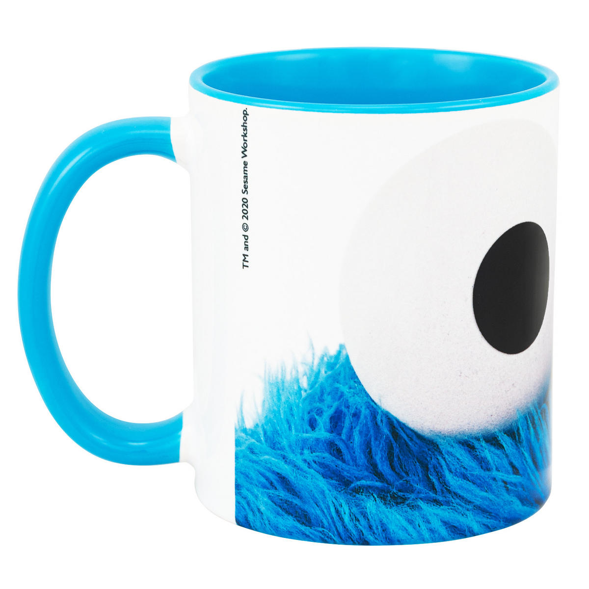 BECHER Sesamstraße Krümelmonster Weiß/Blau 320 ml - Multicolor, Keramik (0.32L) - United Labels