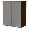 KÜCHENHÄNGESCHRANK Essen W3/60 Grau Hochglanz / Lava Matt 60 / 32,5 / 72cm - Dunkelgrau/Grau, Holz/Holzwerkstoff (60/72/32.5cm) - Feldmann-Wohnen