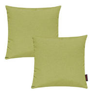 KISSENHÜLLE 2er Set Fino uni 50/50 cm - Grün, Textil (50/50cm) - Magma Heimtexx