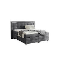BOXSPRINGBETT Bett Elektrisch Dores - Grau, Holzwerkstoff/Textil (160/200cm) - Fun Möbel