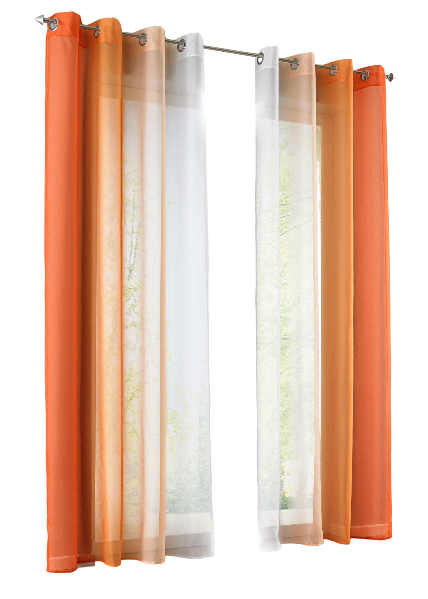 Gardinenbox Vorhang Orange 140x245 cm