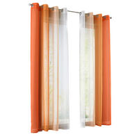 VORHANG 2ER SET »Modena« HxB 145x140 cm Orange - Orange, Textil (140/145cm) - Gardinenbox