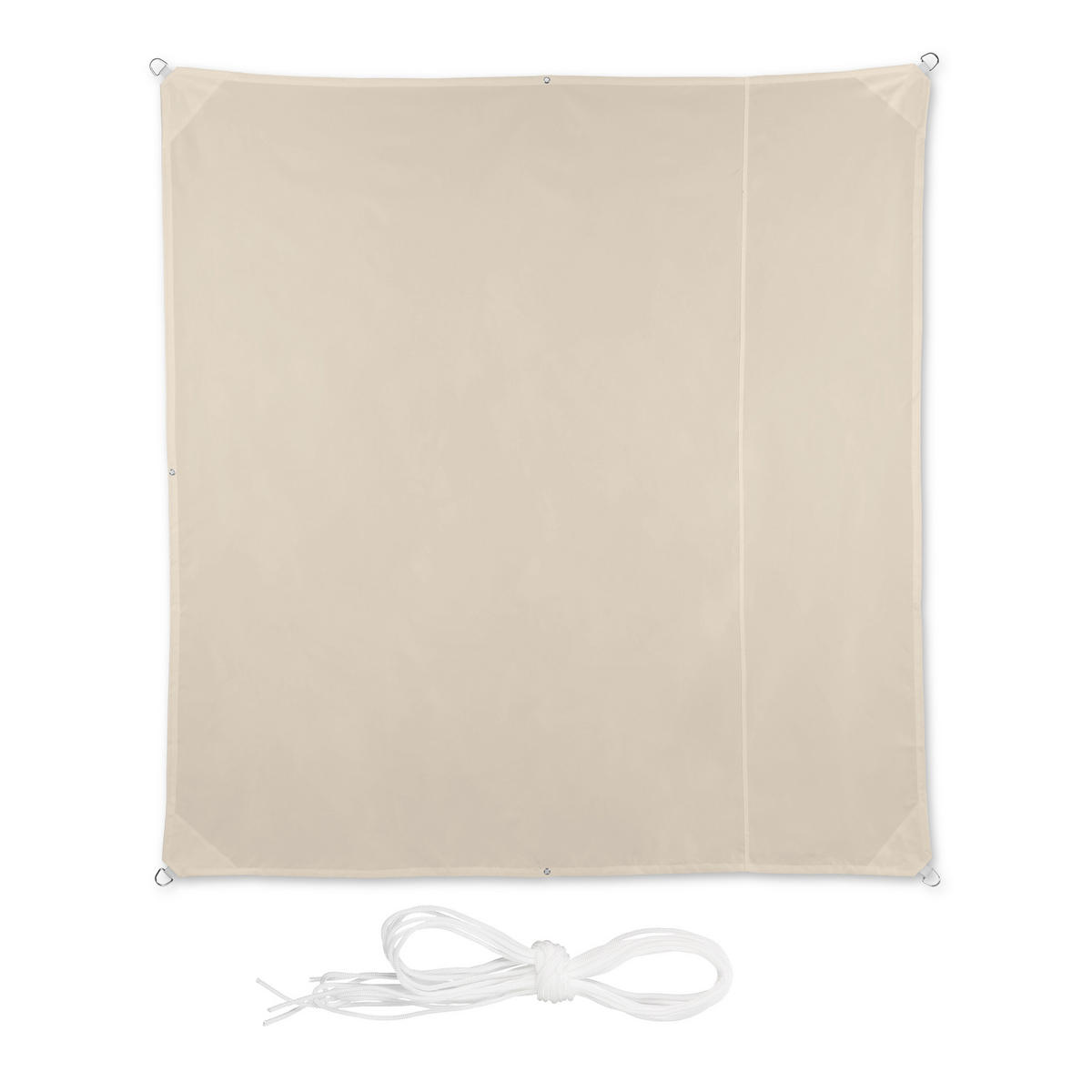 SJENILO - bež, tekstil/metal (200/200cm) - Relaxdays