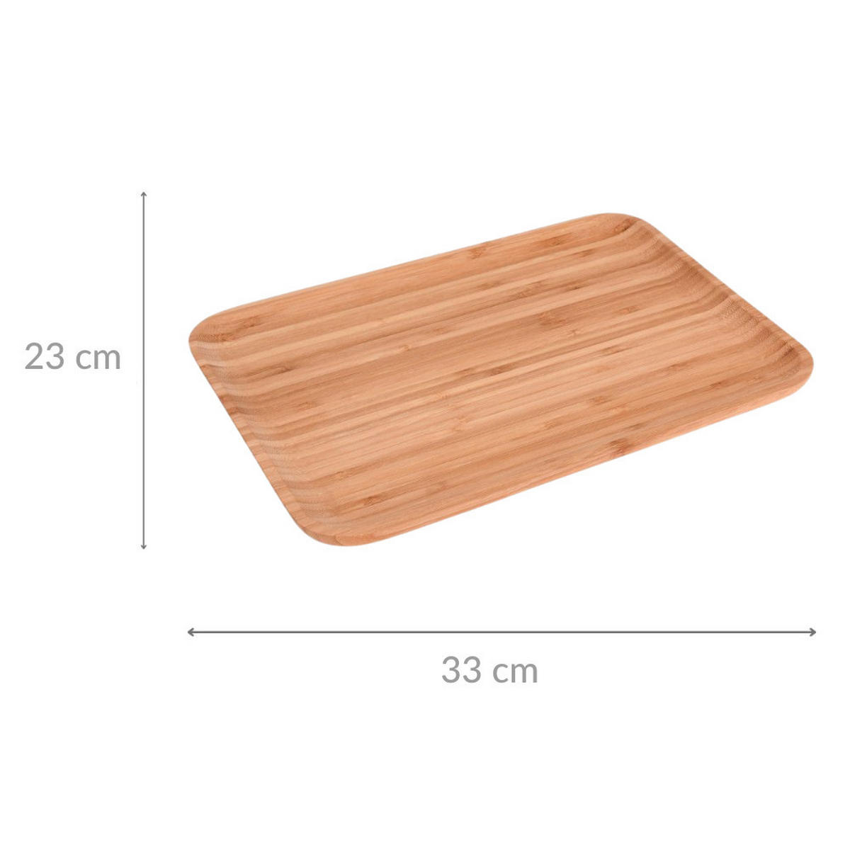 OBSTTABLETT Bambus Braun 23/33/2 cm - Braun, Naturmaterialen (33/2/23cm) - Excellent Houseware