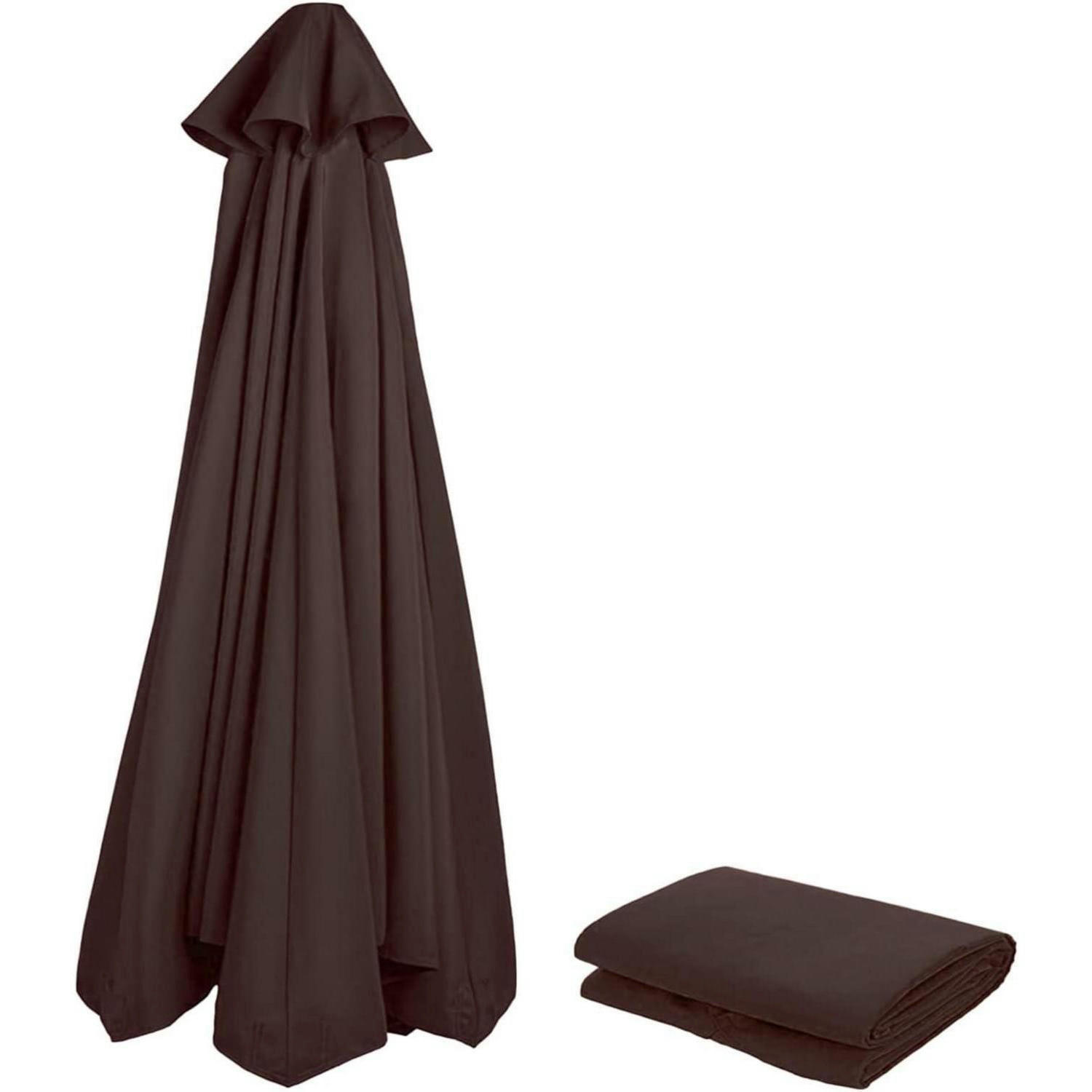 SONNENSCHIRM Ersatzbezug 300 cm 8 Streben UV-Schutz 80 Windfest - Braun, Textil (300/300cm)