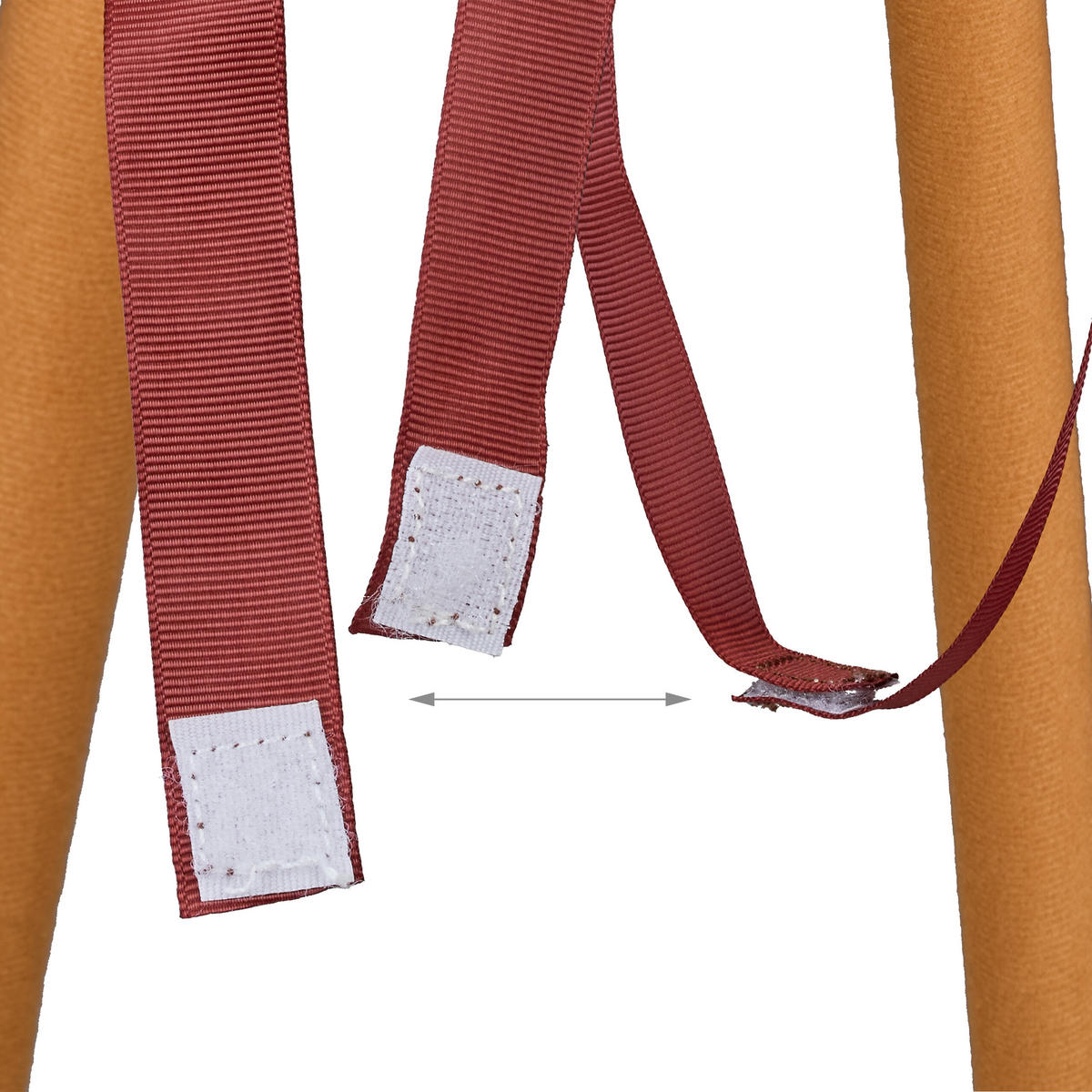 STECKENPFERD - Hellbraun, Kunststoff/Textil (13/68/24cm) - Relaxdays