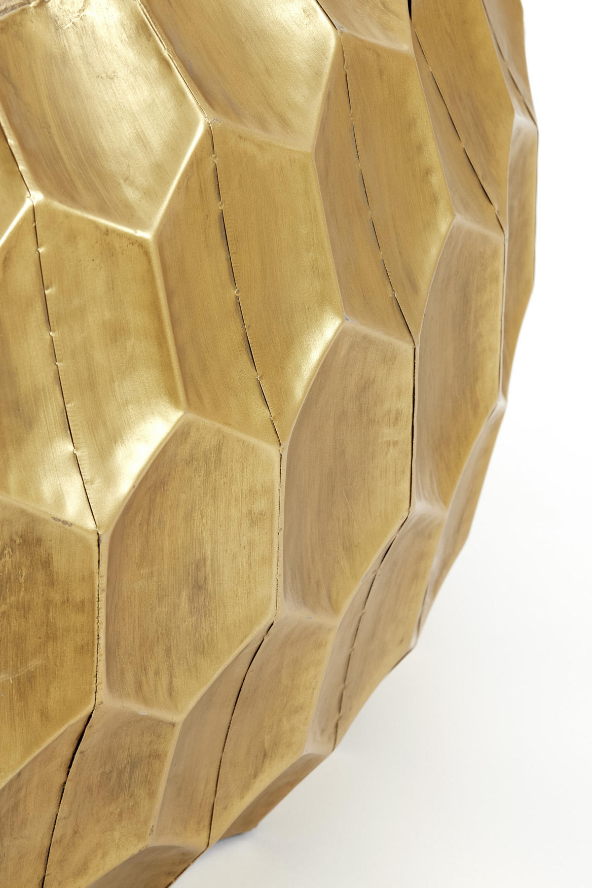 COUCHTISCH Kalan Gold Ø85/42 cm - Goldfarben, Metall (85/85/42cm) - Light & Living