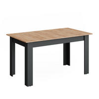 PRODUŽNI BLAGOVAONSKI STOL Repose Antracit/Zlatna Snaga Hrasta 180 x 80 + Izvlačno - hrast medunac/antracit, drvni materijal (80/180/76cm) - Vicco