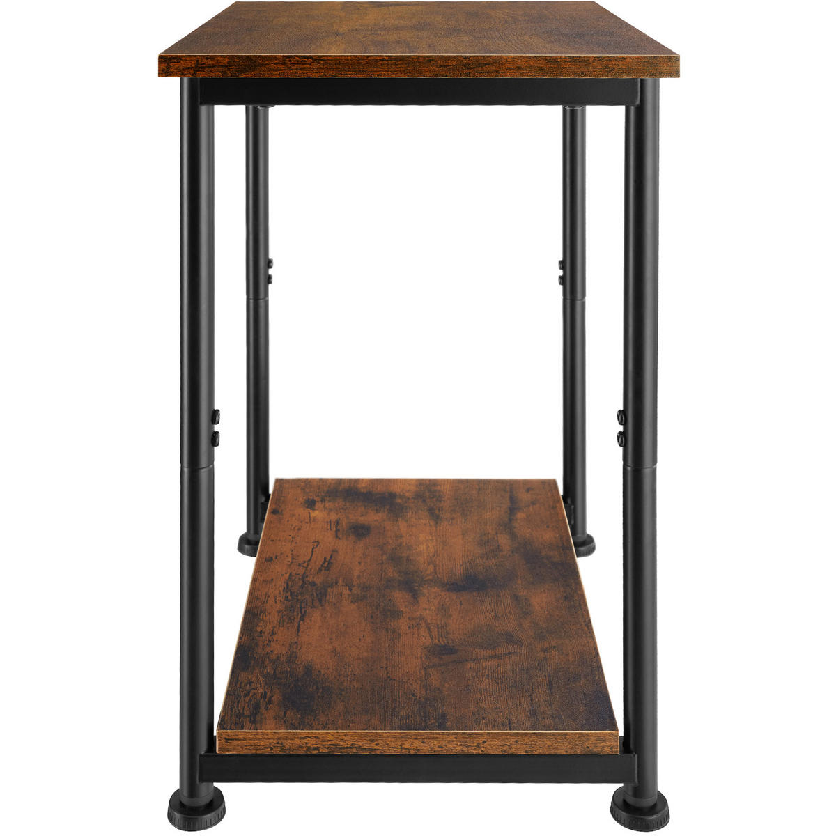 BEISTELLTISCH Yonkers,38,5 x 30 x 51,5 cm,Industrial Holz dunkel, rustikal - Rostfarben, Holzwerkstoff (30/38.5/51.5cm) - tectake