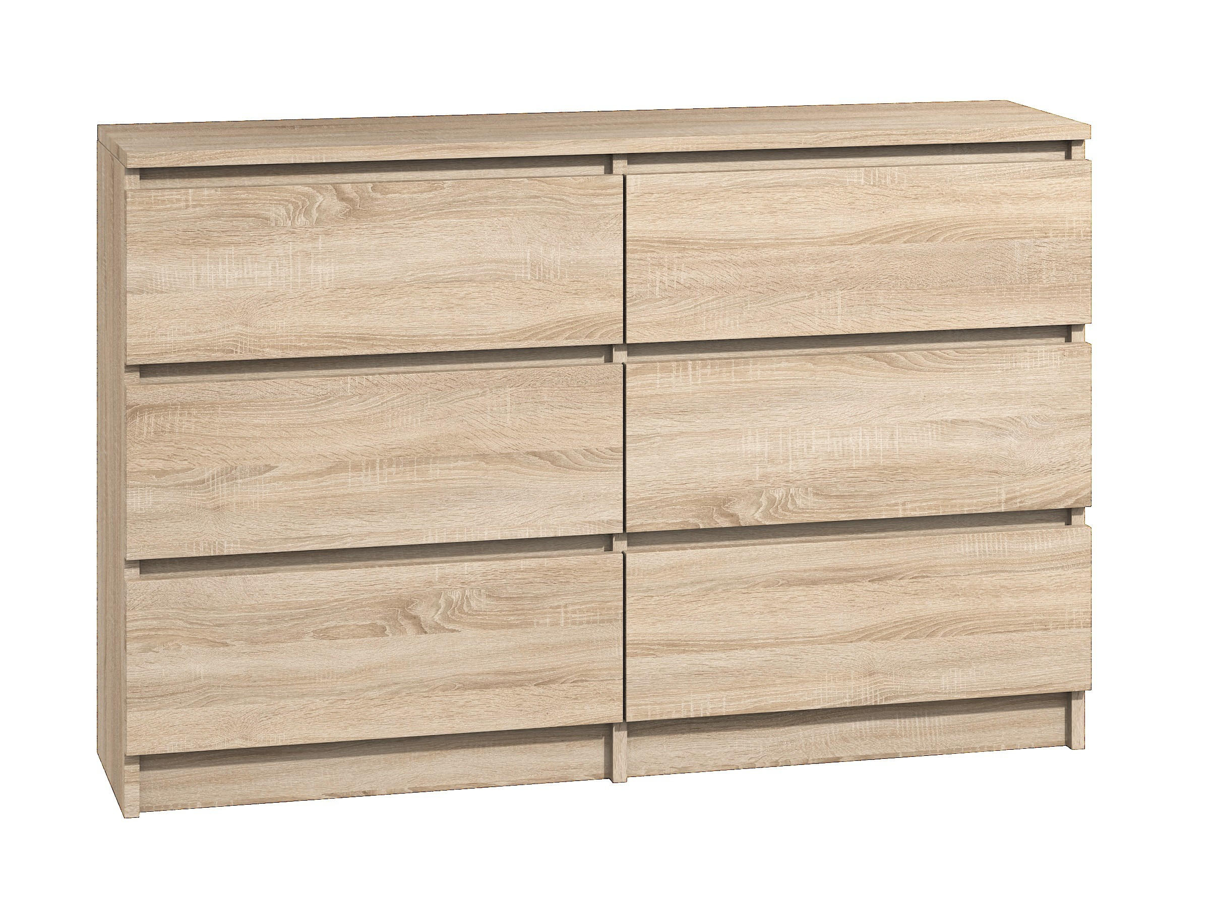 KOMMODE bella6 Sonoma - Sonoma Eiche, Holzwerkstoff (119/76/35cm) - roe furniture