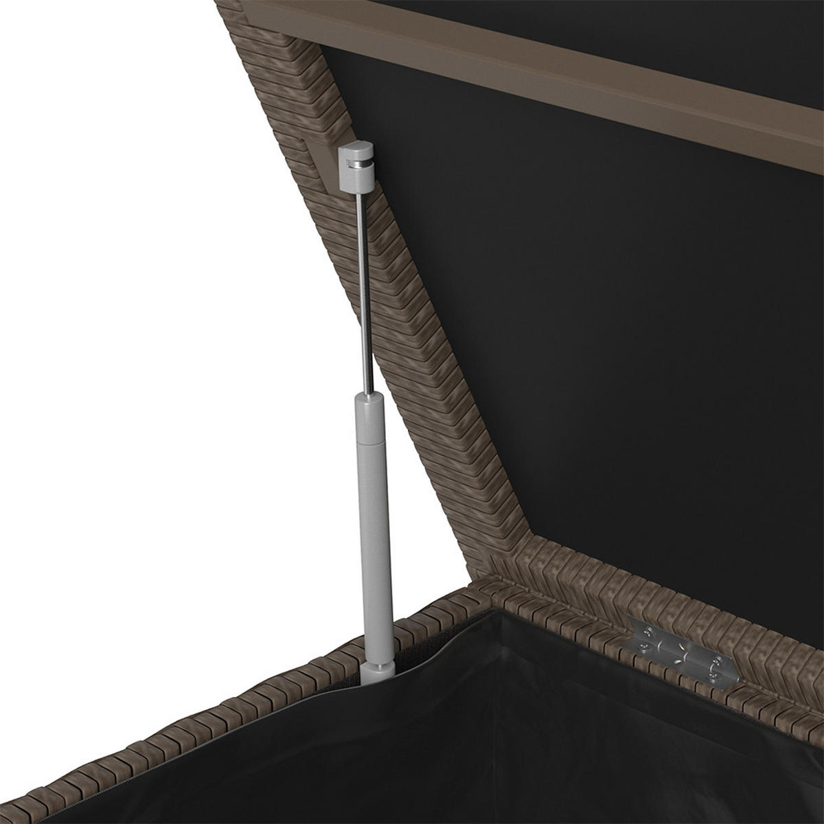 KISSENBOX Braun 146 x 80 cm - Braun, Kunststoff (146/80/83cm) - OK-Living
