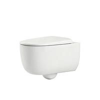 WAND-WC Spülrandlose CT03 55,5/36,5 cm Glänzend-Weiß - Weiß, Keramik (36.5/36/55.5cm) - EMKE