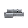 ECKSOFA Bresso Hellgrau - Hellgrau, Holz/Textil (255/168cm) - Graingold