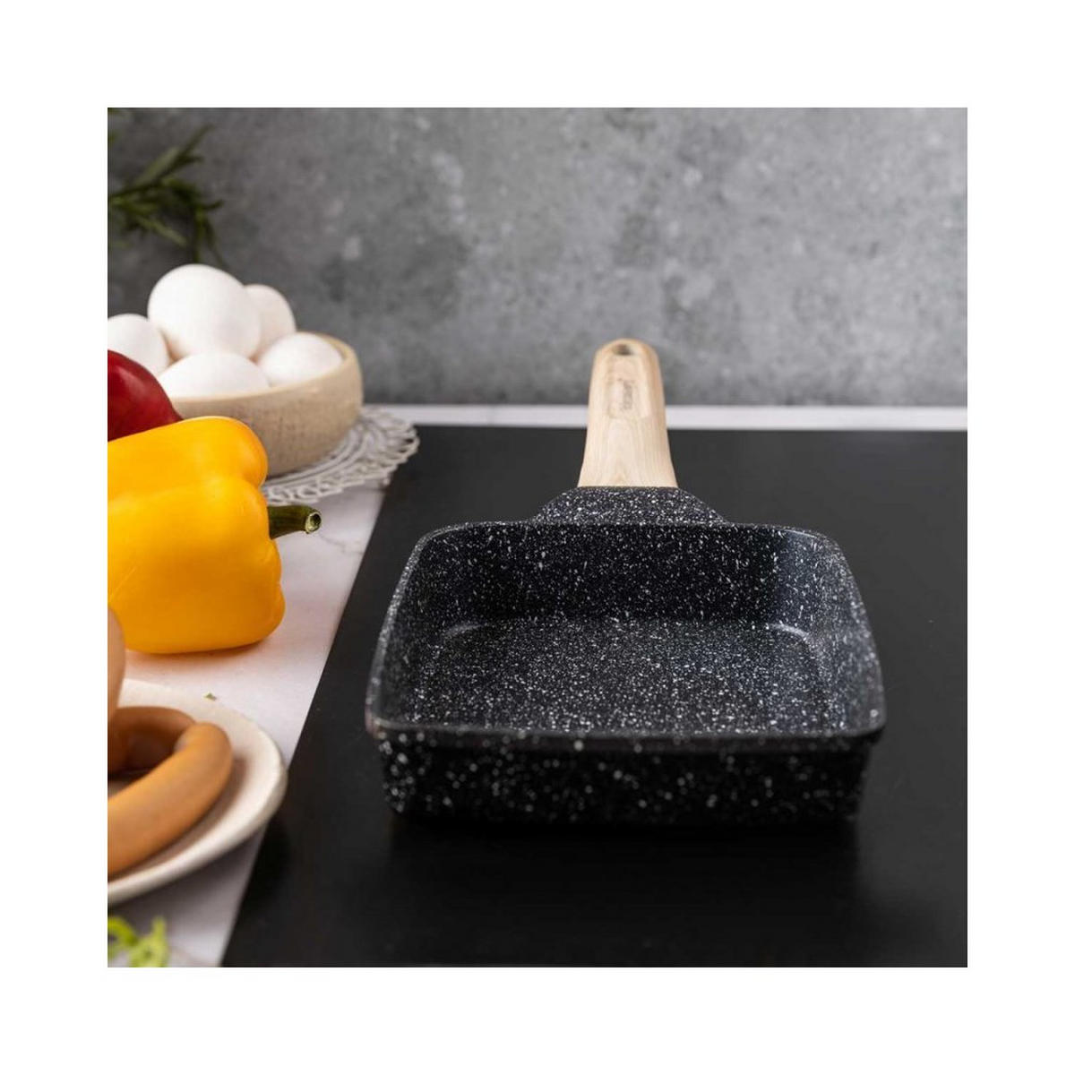 PFANNKUCHENPFANNE Schwarz 20/15/4 cm 56770 - Schwarz, Metall (20cm) - Klausberg 