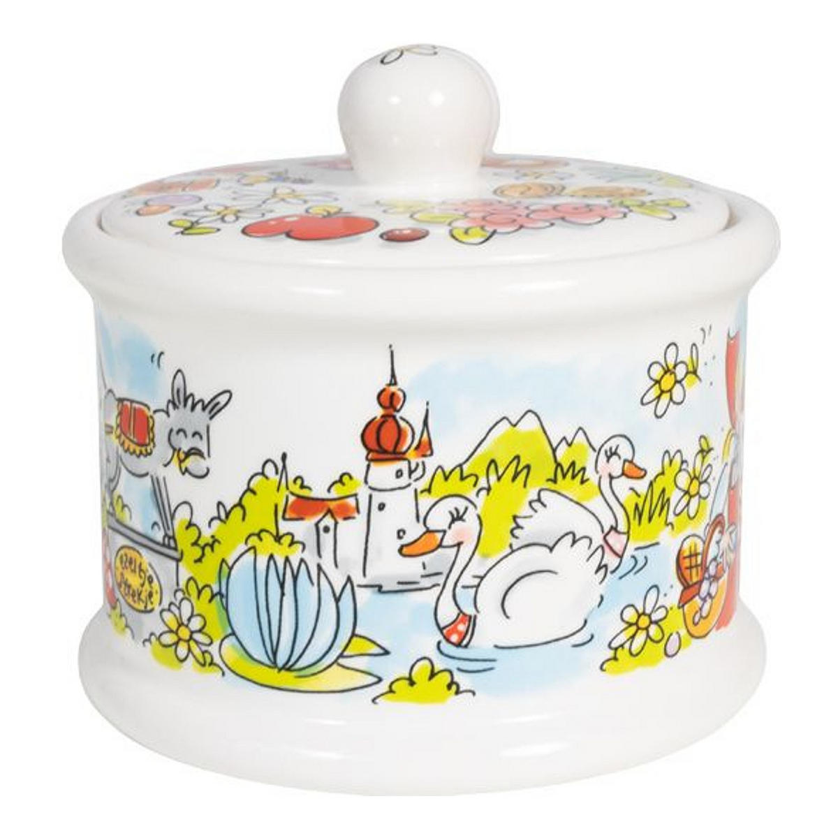 VORRATSDOSE Aschenputtel in Bunt - 500 ml - Multicolor, Keramik (14/13/14.3cm) - Blond Amsterdam