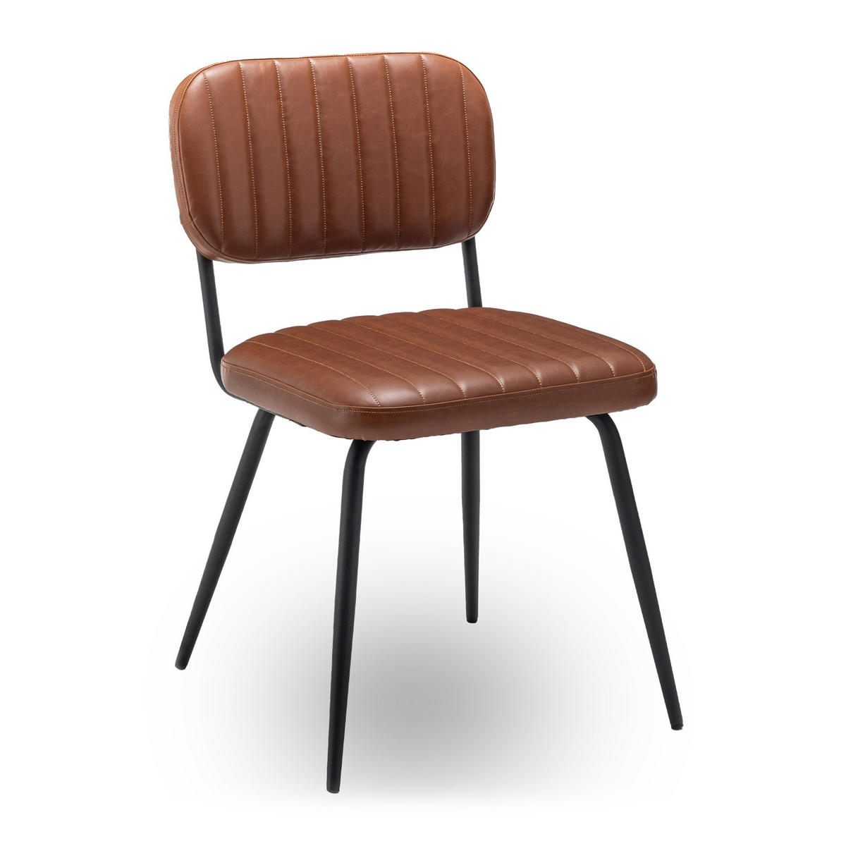 SADA 2 hnědých jídelních židlí, šířka 56 cm - SPARTE - hnědá, textil (45/79/56cm) - Calicosy
