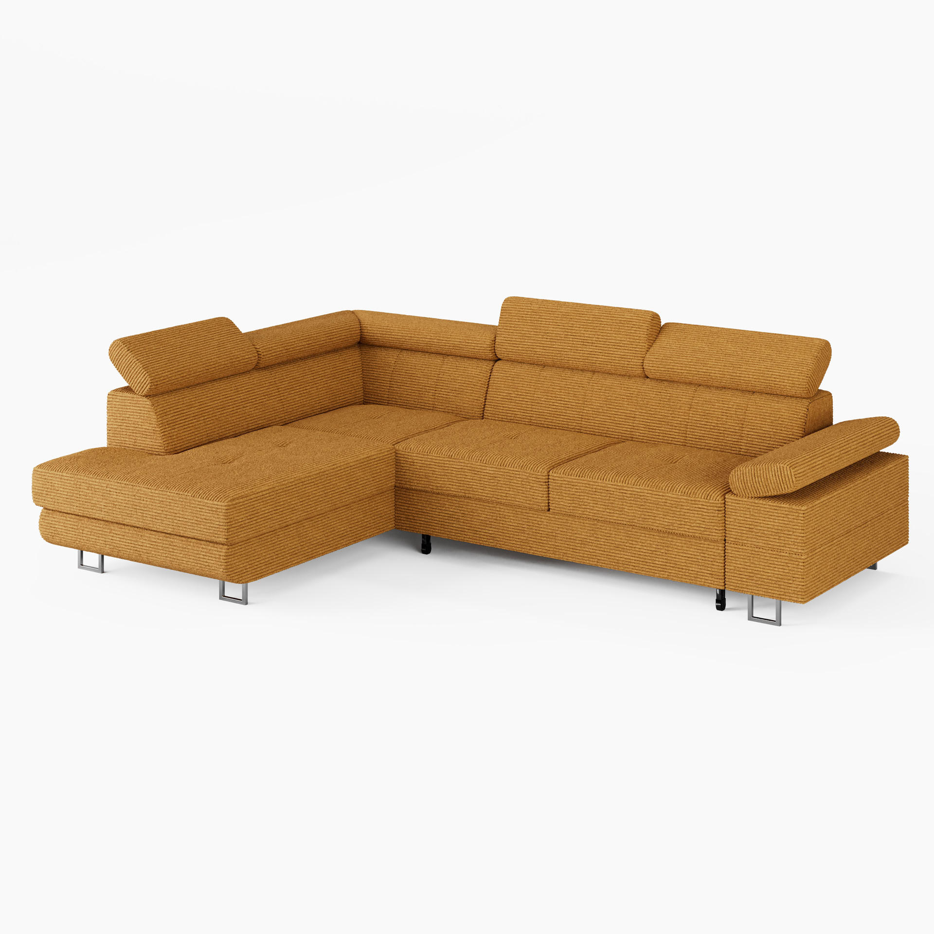 XXXLutz Ecksofa Gelb 253x190 cm