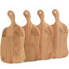 SCHNEIDEBRETT Holz Buche geölt LIVO 4-tlg - Buchefarben, Holz (16/33cm) - KONSIMO®