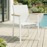 GARTENSTÜHLE WINDY 6ER-SET - Weiß, Metall (56/87/58cm) - IDIMEX