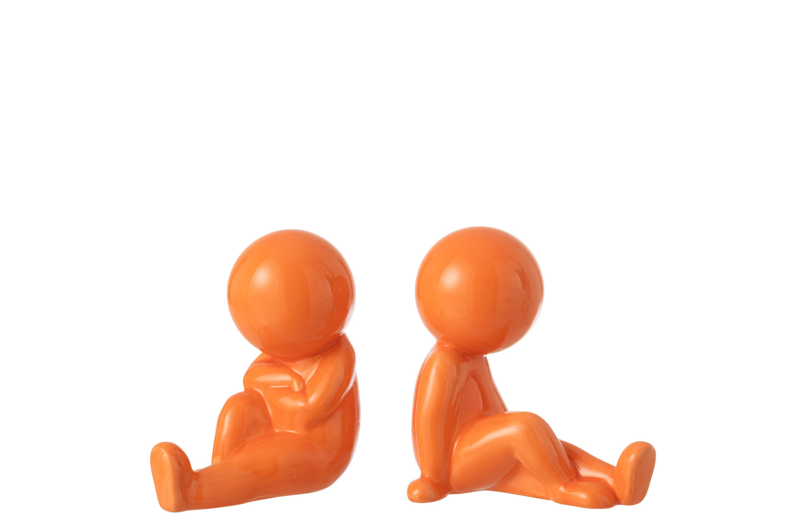 J-Line Buchstütze Orange 11x17x17.5 cm