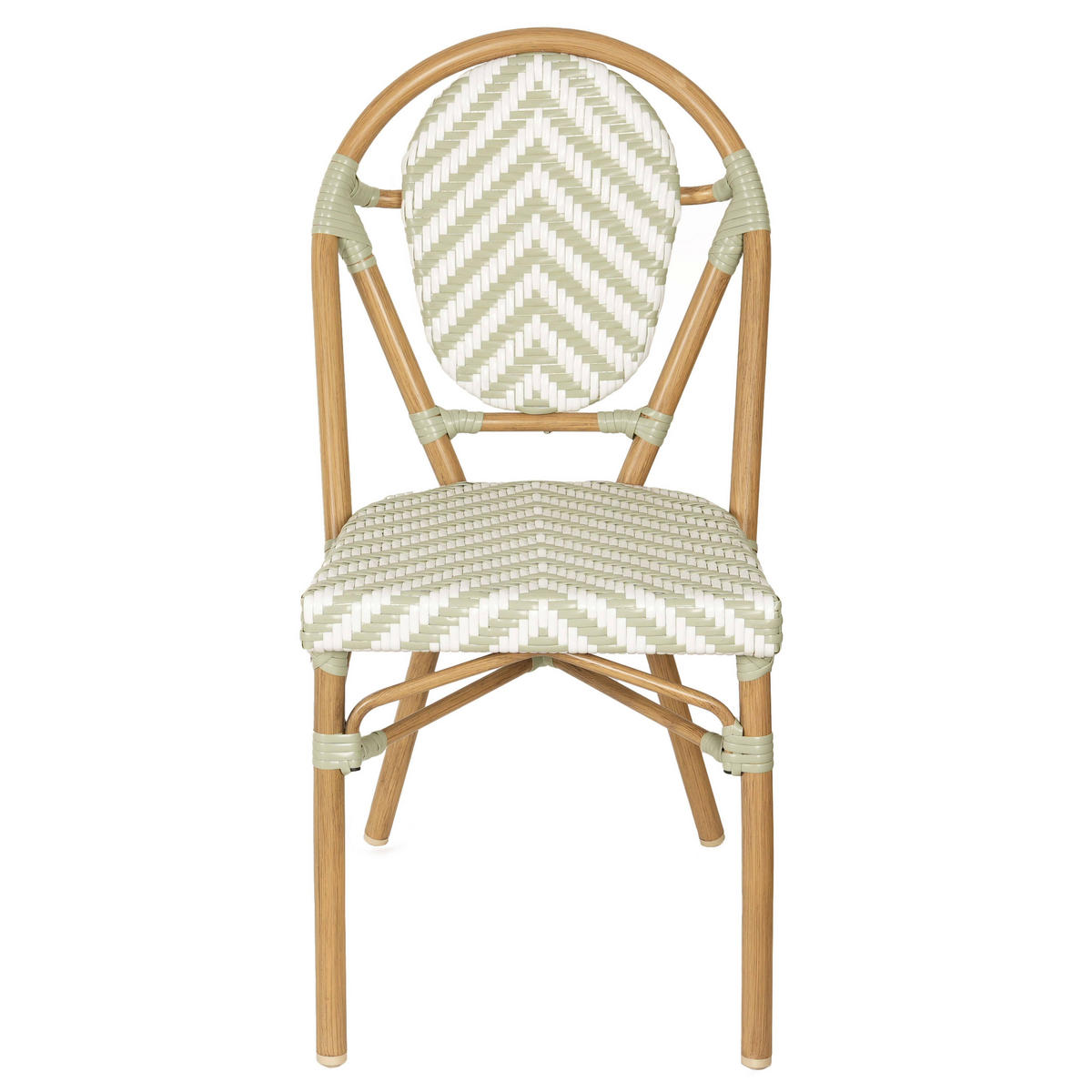 GARTENSTUHL, Grün - Grün, Metall (55/89/46cm) - Oviala