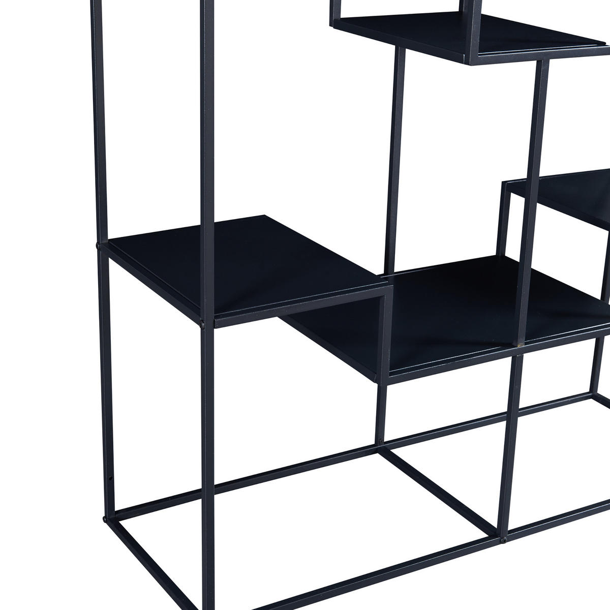 STANDREGAL Råde - Schwarz, Metall (100/180/35cm) - [en.casa]
