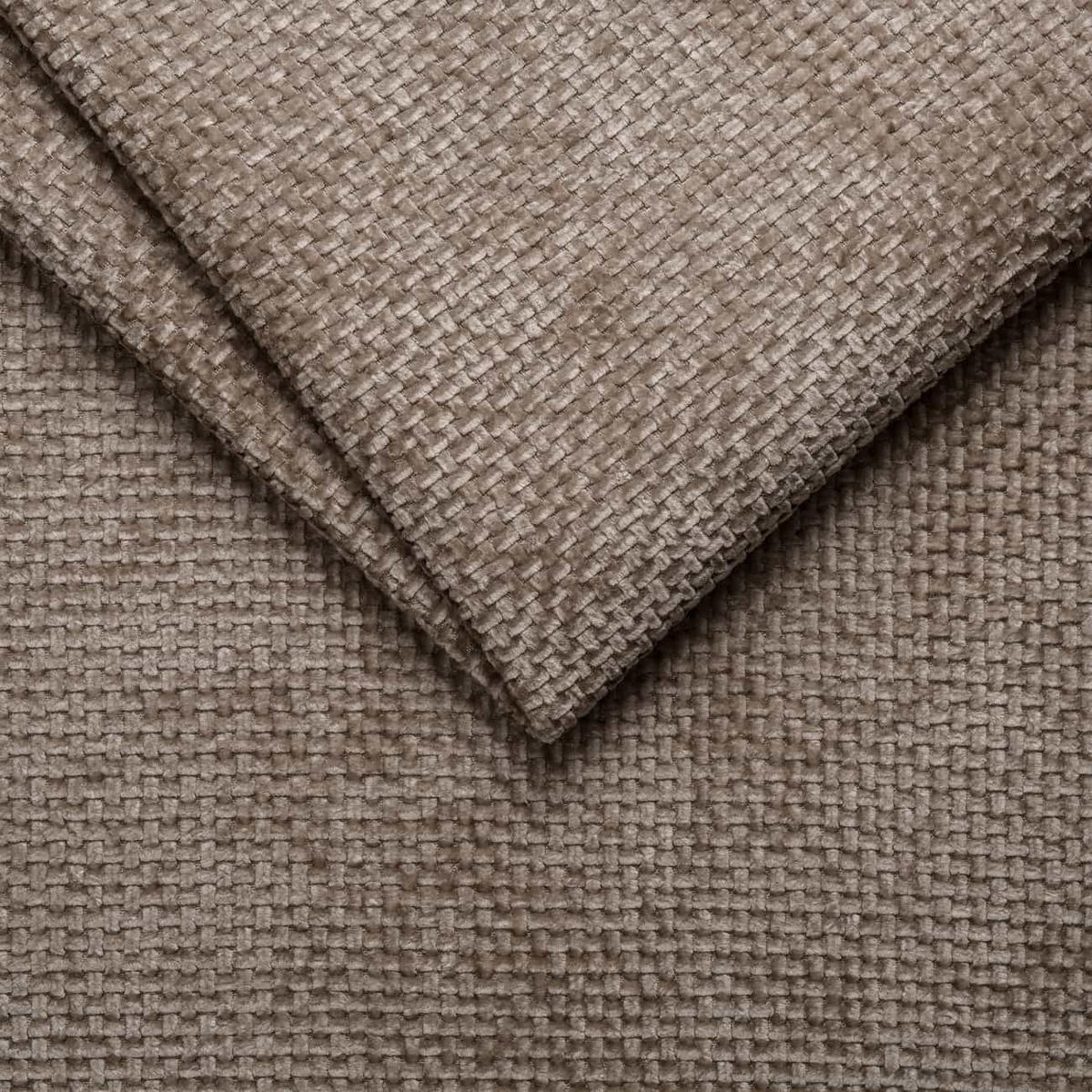 ECKSOFA mit verstellbaren Kopflehnen und Nosagfederung - Hellbraun, Textil (339/285cm) - ed exciting design
