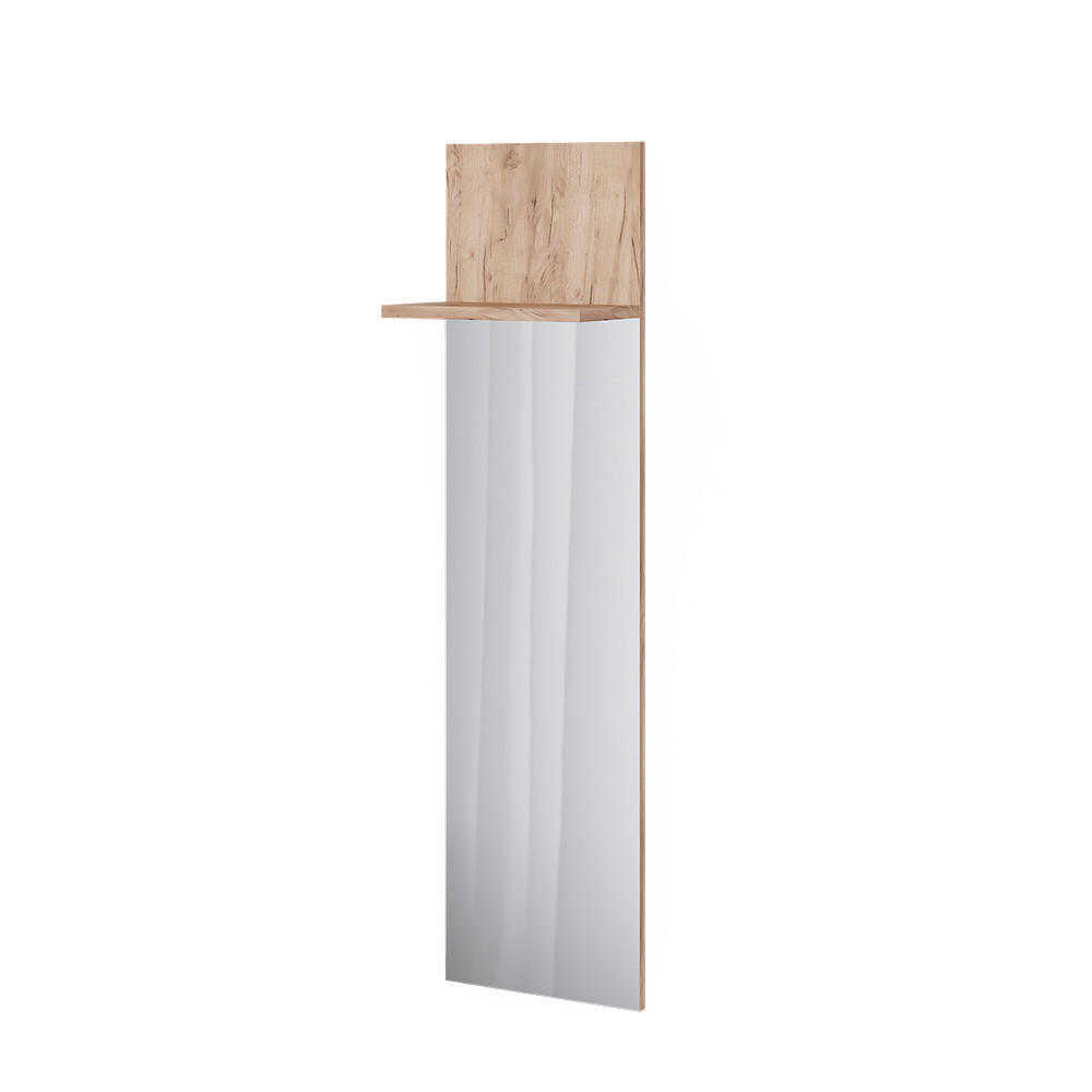 Vicco NÁSTĚNNÝ VĚŠÁK Siri Zlatý mocný dub 36 x 135 cm se zrcadlem
