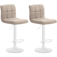 BARHOCKER Calma 46x47x94-114 cm creme - Creme, Textil (46/94/47cm) - furnicato