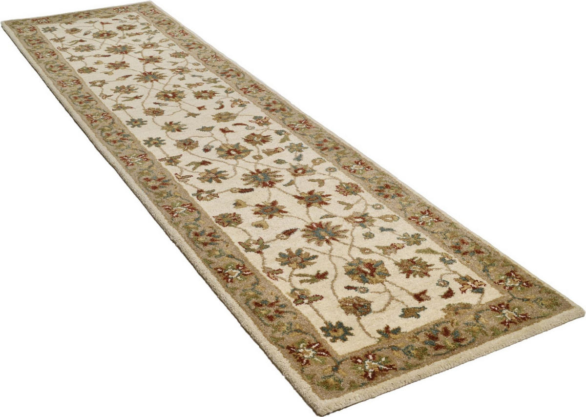 HANDTUFTTEPPICH Royal Ziegler 70x270 cm - Creme, Textil (70/270cm) - THEKO
