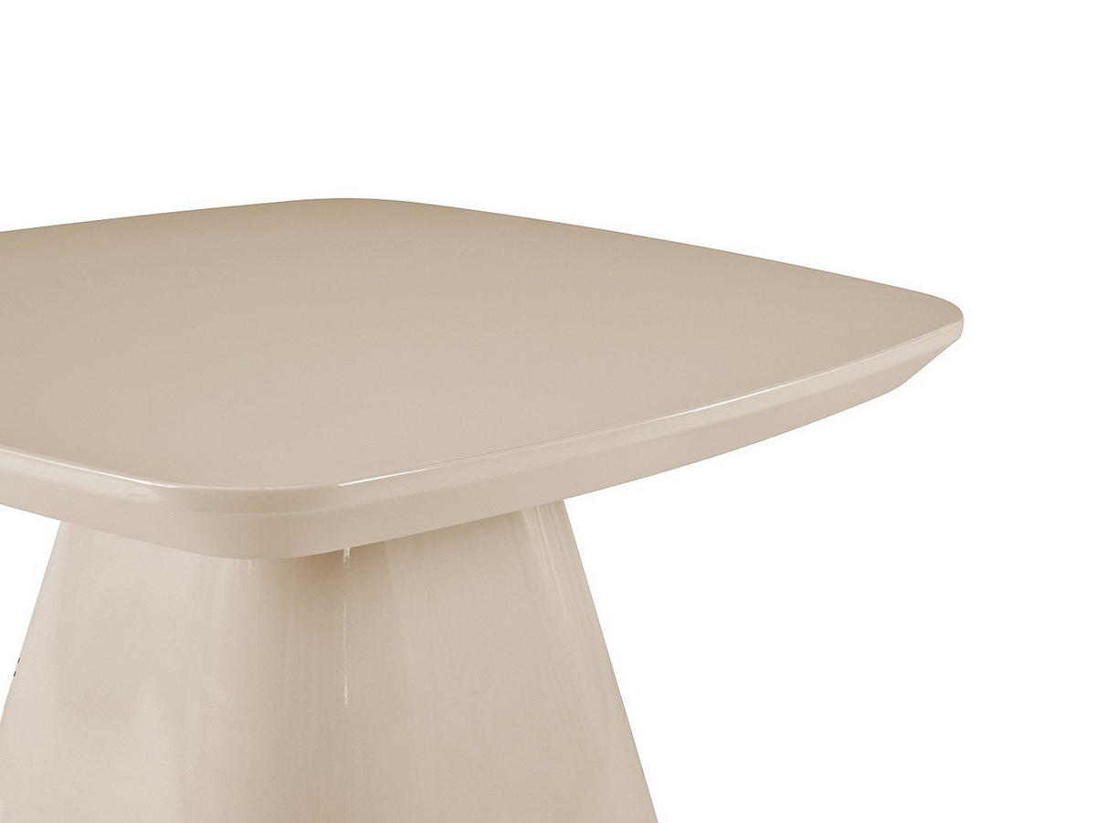 BEISTELLTISCH aus MDF - Lackiertes Taupe - NATAZA - Braun, Holz (60/60/45cm) - Vente-Unique