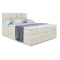 BOXSPRINGBETT NOVA KING - 140 x 200 - H3/H4 - Ecru - Ecru, Holzwerkstoff (140/200cm) - ALTDECOR