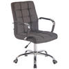 BÜROSTUHL Deal, Stoff Dunkelgrau - Dunkelgrau, Textil/Metall (56/104/62cm) - TPFLiving