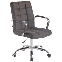 BÜROSTUHL Deal, Stoff Dunkelgrau - Dunkelgrau, Textil/Metall (56/104/62cm) - TPFLiving