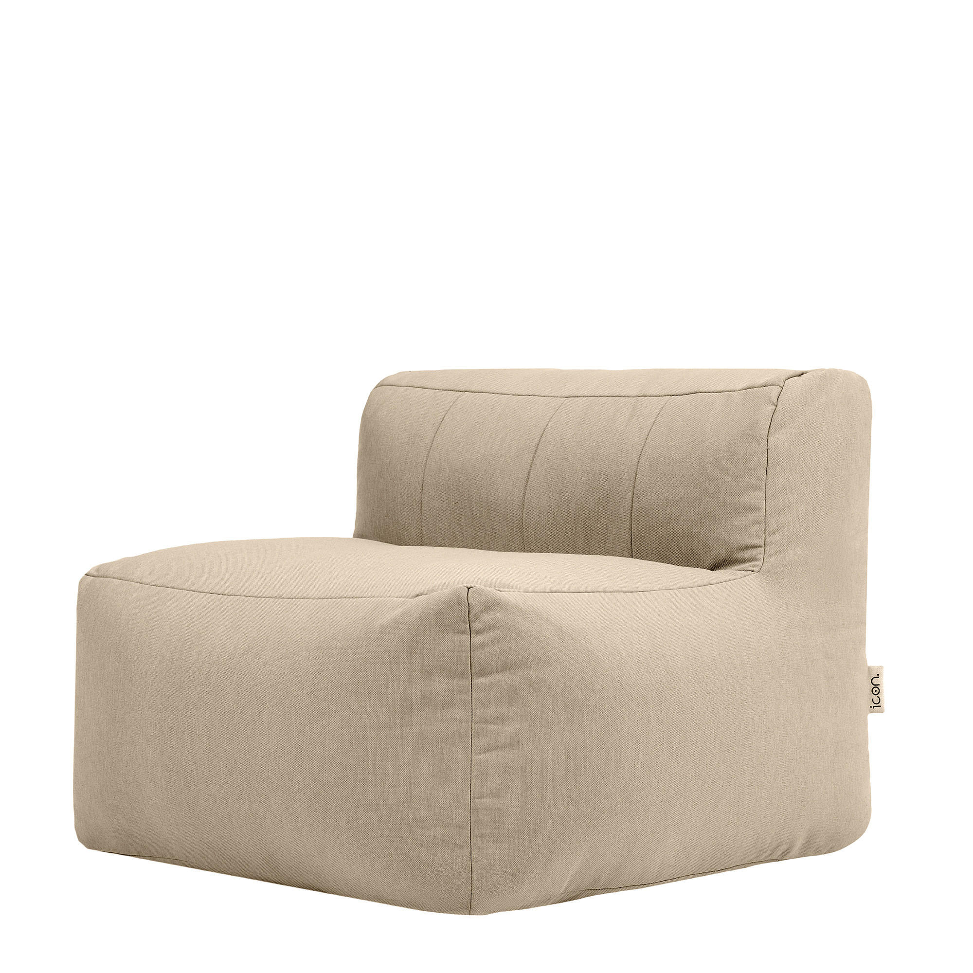SITZSACK-SOFA Sessel - Beige, Textil (95/68/100cm) - icon
