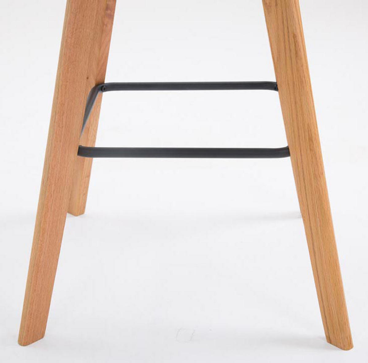 BARHOCKER 2er Set Meta Kunstleder natura braun - Braun, Holz/Kunststoff (48/112/56cm) - TPFLiving