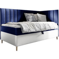 KINDERBETT MAYA 3 - Dunkelblau/Weiß, Holzwerkstoff (106/208cm) - Meblini