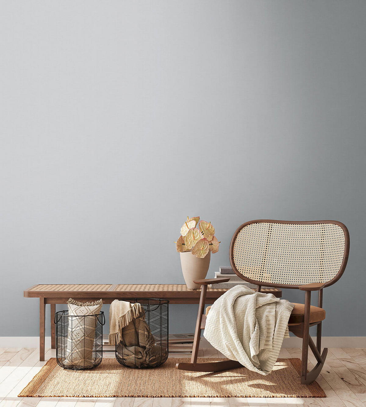 VLIESTAPETE Grau 53/1005 cm - Grau, Textil (53/1cm) - KUNSTLOFT