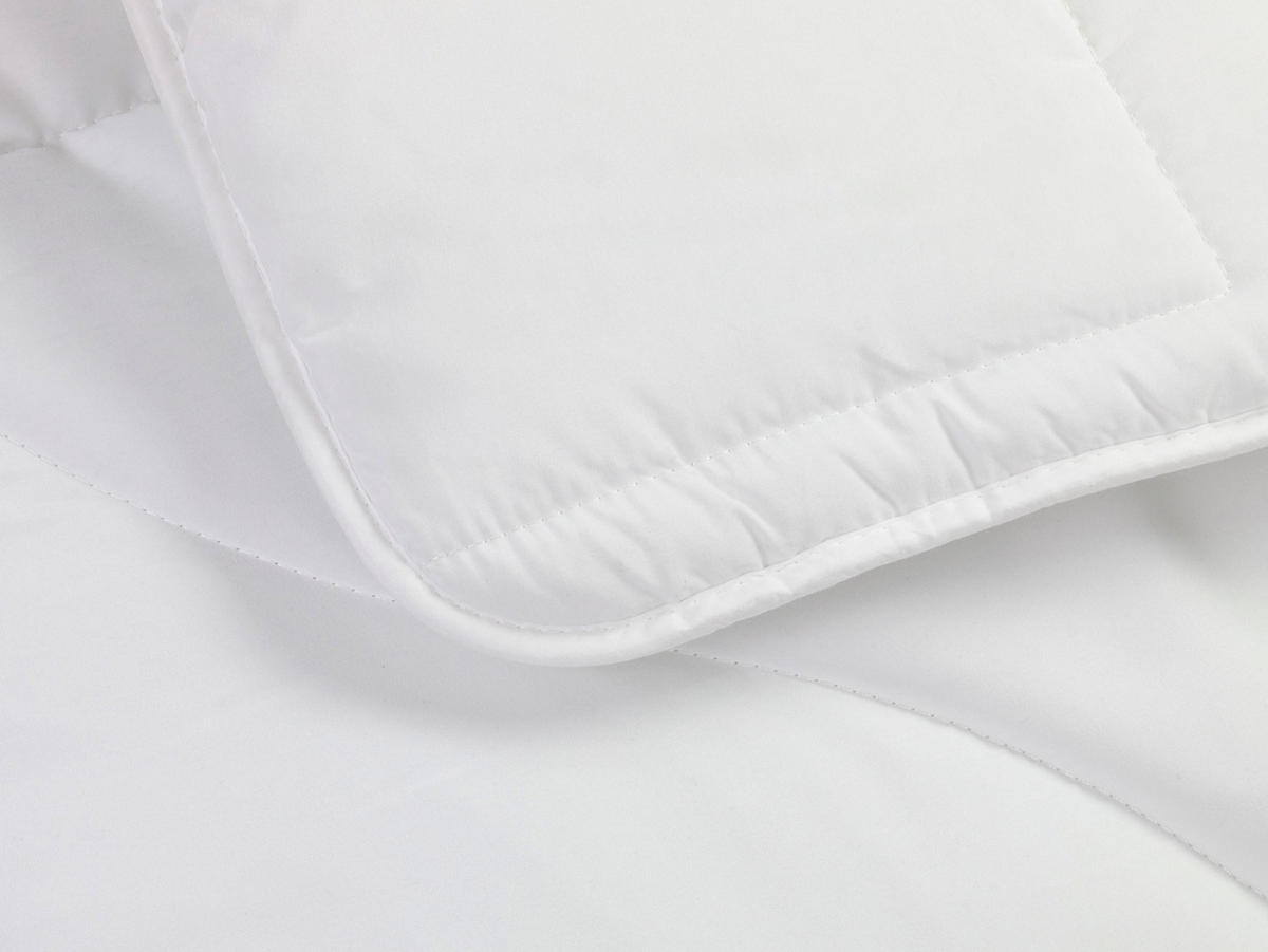 BETTDECKE, 135x200 cm, 100% Baumwolle, Weiß - Weiß, Textil (135/200cm) - Zollner