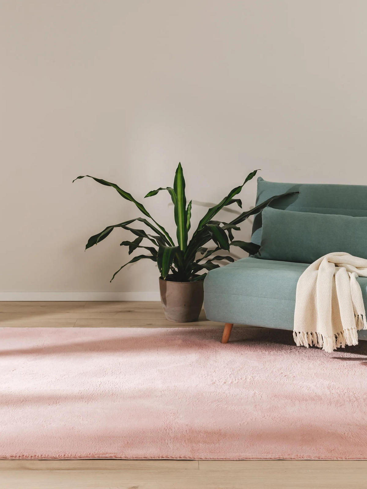 KUNSTFELL-TEPPICH Furry Rosa 120x170 cm - Rosa, Kunststoff (120/170cm) - benuta