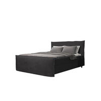 BOXBETT Boro Schwarz 200x200 cm - Schwarz, Textil (200/200cm) - B&B Home