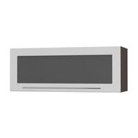 KLAPPHÄNGESCHRANK Kvantum W4BS/90 Weiß Matt / Lava Matt 90 / 32,5 / 36cm - Dunkelgrau/Weiß, Holz/Holzwerkstoff (90/36/32.5cm) - Feldmann-Wohnen
