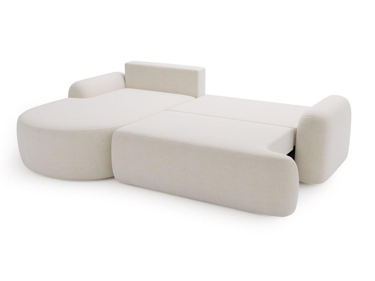 ECKSOFA Aurio weiß Links - Weiß, Holz/Textil (177/261cm) - Graingold