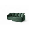 ECKSOFA Minea Mit Schlaffunktion - Grün, Holzwerkstoff/Textil (221/153cm) - Fun Möbel