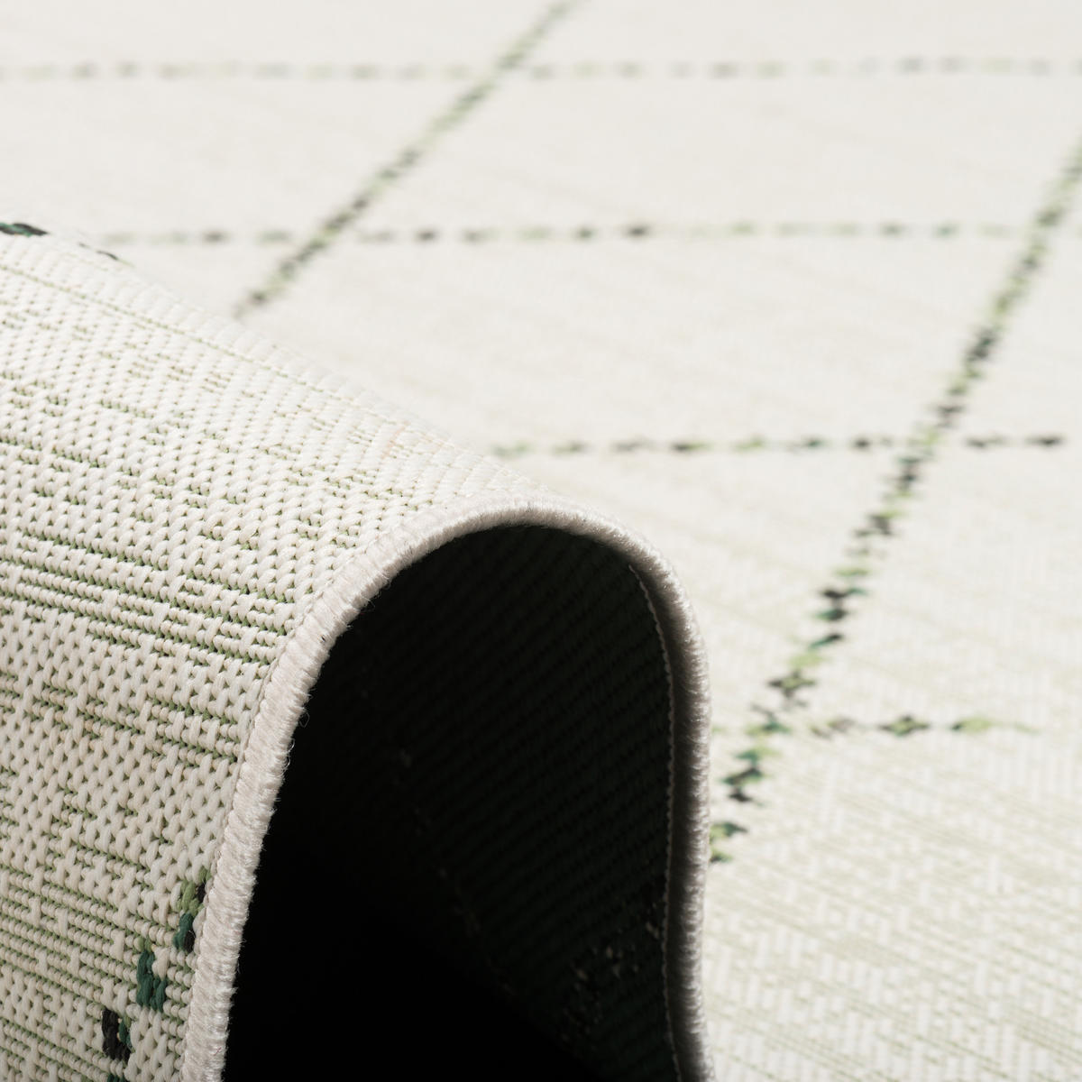 IN- UND OUTDOOR TEPPICH CARPETTO RAUTEN - Creme, Textil (120/170cm) - Pergamon