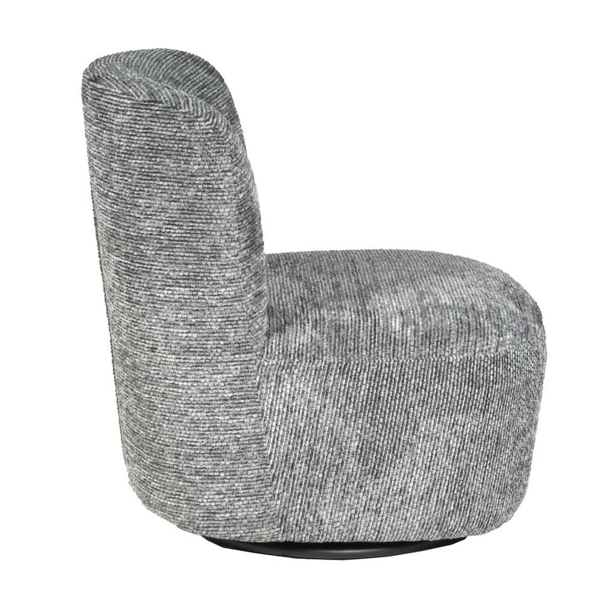 DREHSESSEL Joya für den Wohnbereich, Dunkelgrau - Dunkelgrau, Textil (69/75/66cm) - Weber Industries