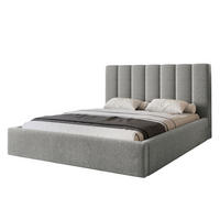 POLSTERBETT CIERO 160x200 cm Grau Boucle (Stoff Abriamo) - mit Bettkasten und Lattenrost - Grau, Holzwerkstoff/Textil (160/200cm) - Ravio