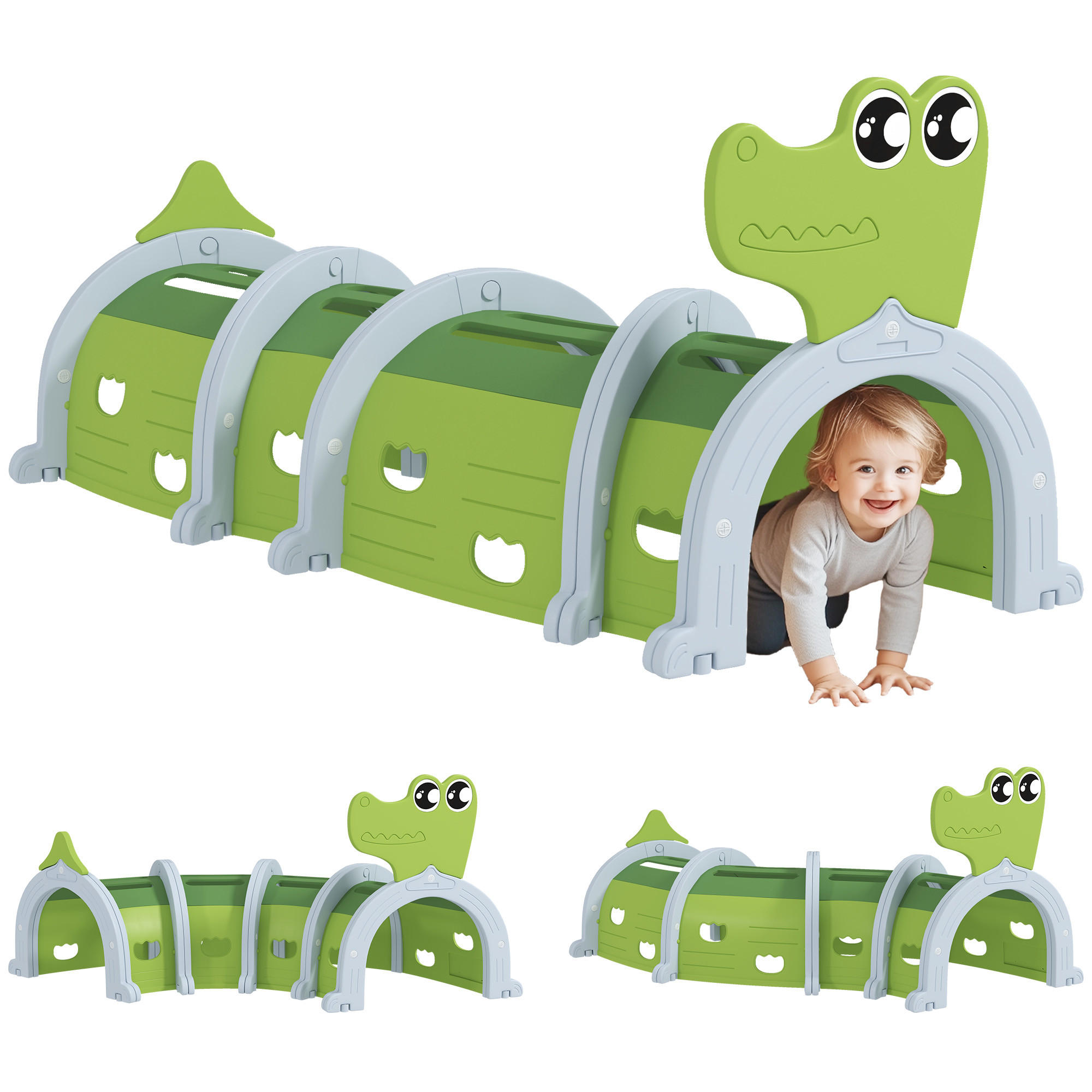 ComfortXL Spieltunnel Grün 88x92x194 cm