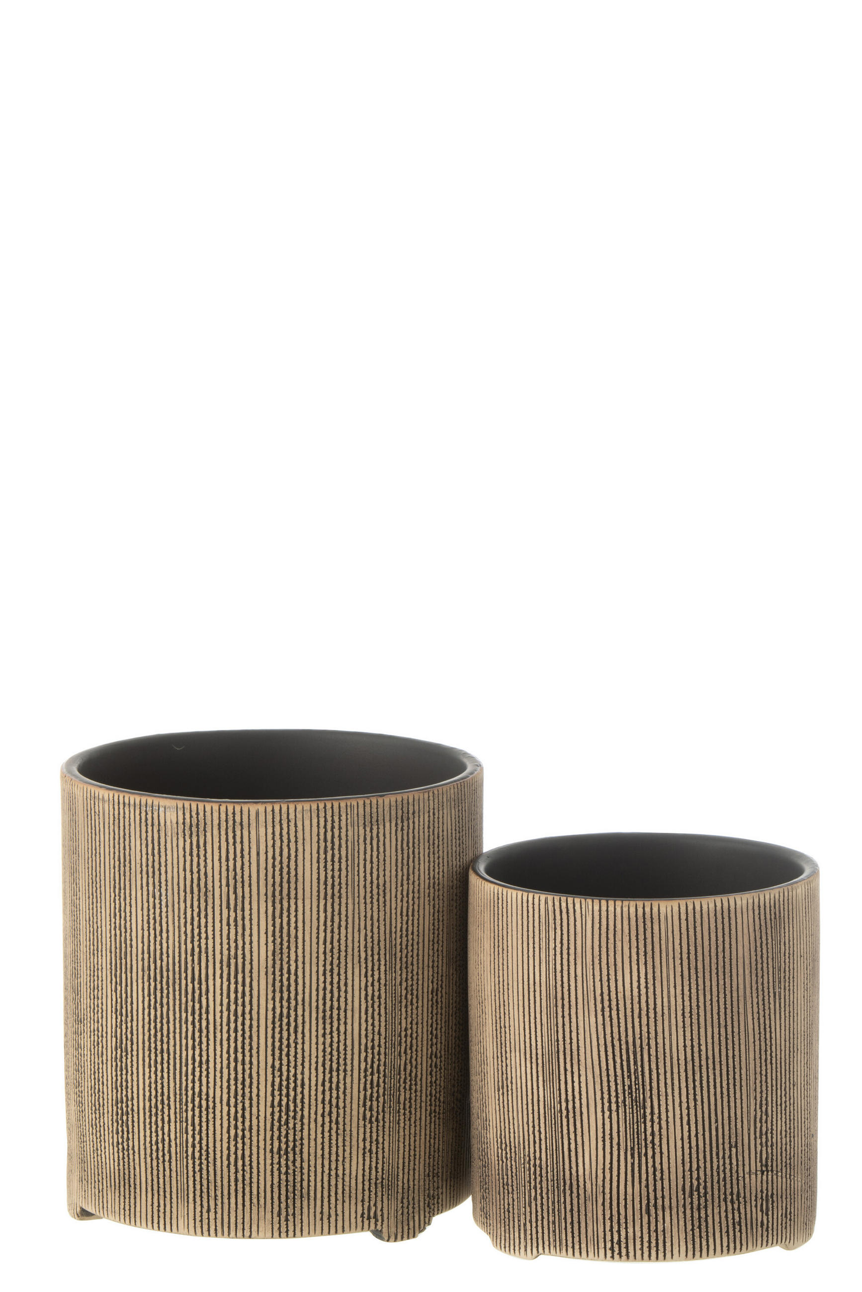 BLUMENTOPF MARIA - Töpferei - Braun - L - Ø 14,5 cm - Braun, Keramik (14.5/15.5cm) - J-Line