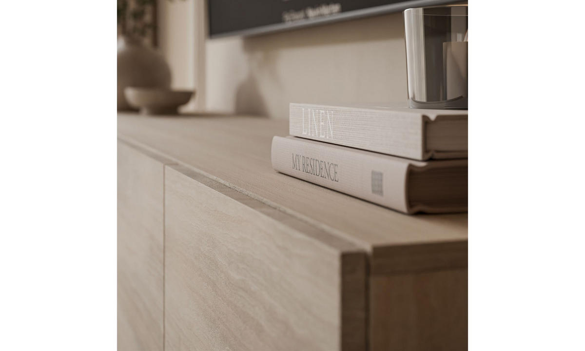 TV-SCHRANK COLGANTE 200/40/36 cm hängend Travertin - Beige, Holzwerkstoff (200/36/40cm) - Lookway